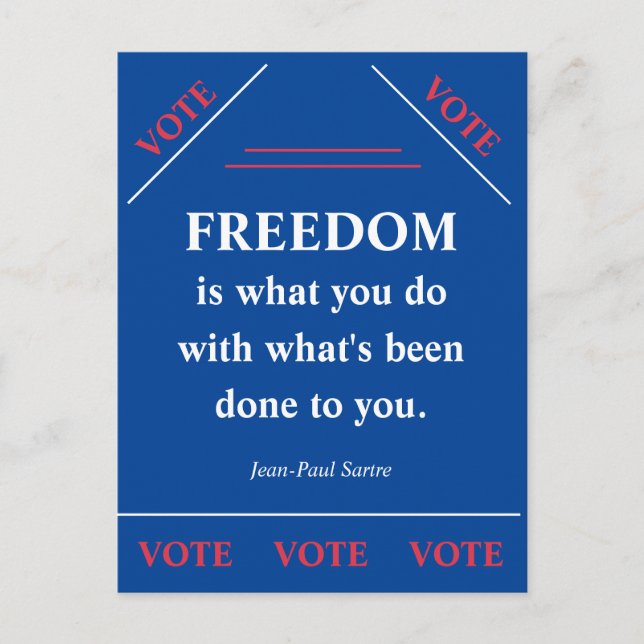 Freiheit ist... postkarte (Vorderseite)