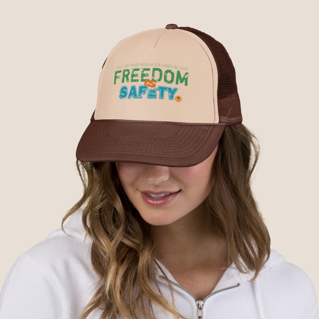 Freiheit IST T - Shirt der Sicherheit Truckerkappe (Beispiel)