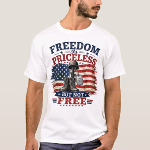 Freiheit Ist Unbezahlbar Nicht Kostenlos Patriotis T-Shirt