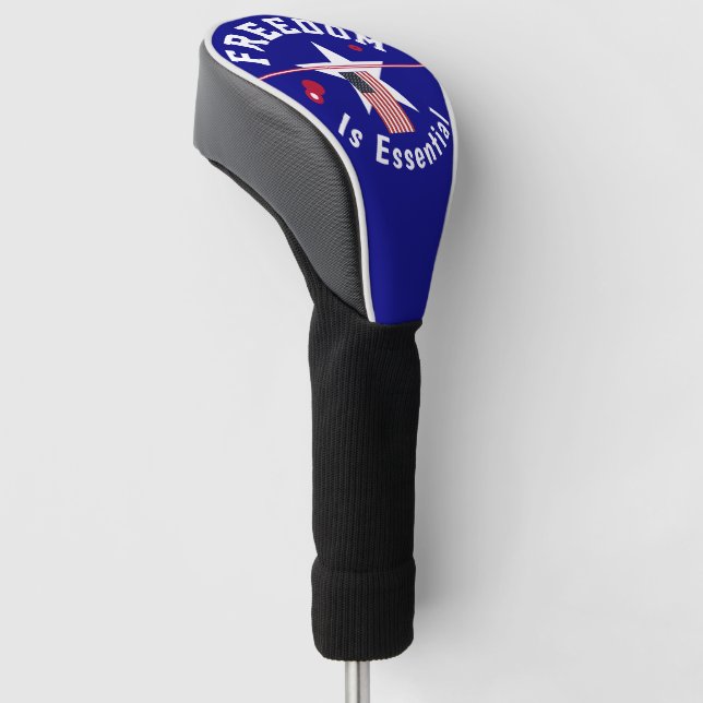Freiheit ist unerlässlich golf headcover (angewinkelt)