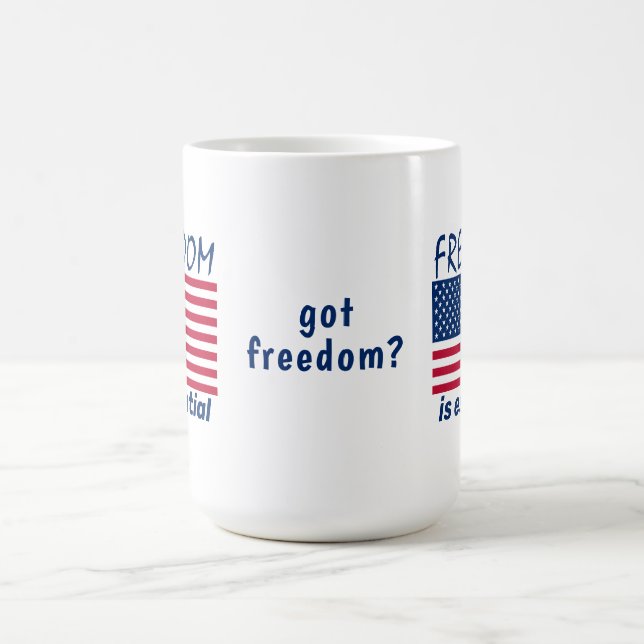 Freiheit ist unerlässlich kaffeetasse (Mittel)