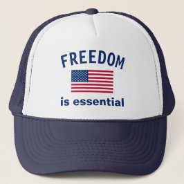Freiheit ist unverzichtbar Trucker Hat Truckerkappe