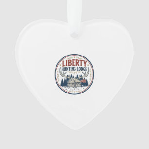 Freiheit Jagd Lodge Patriotisch Patriotisch Jagd  Ornament