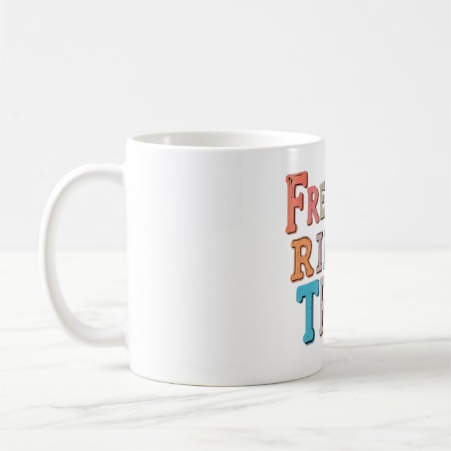 Freiheit klingt wahr kaffeetasse (Links)