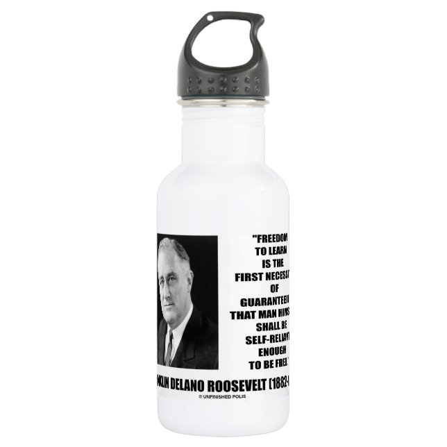 Freiheit lernen erste Notwendigkeit Trinkflasche (Vorderseite)