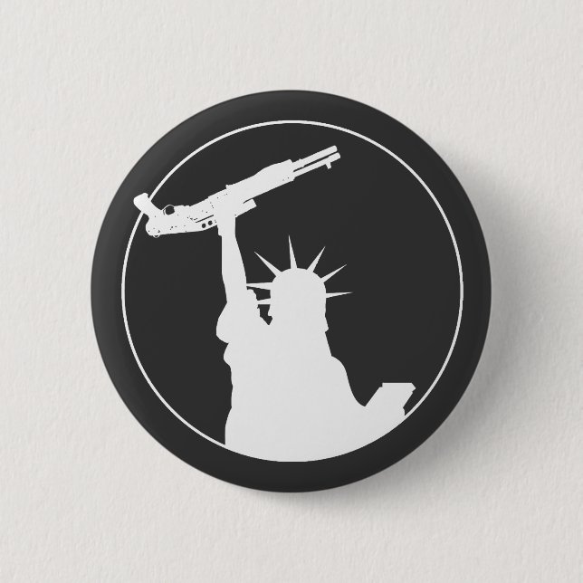 Freiheit mit Schrotflinte Button (Vorderseite)