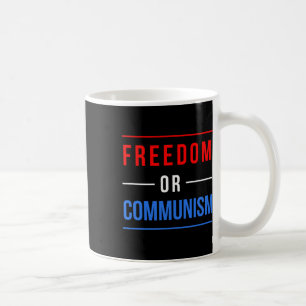 Freiheit oder Kommunismus Witzige Wahlen 2024 Trum Kaffeetasse