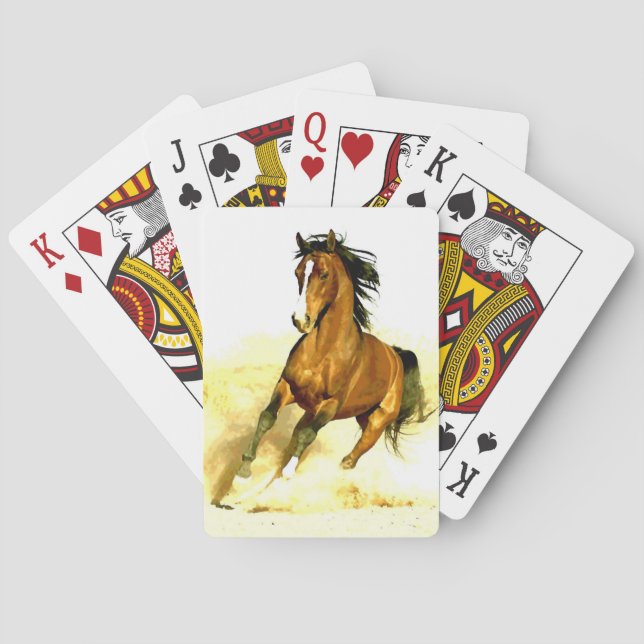 Freiheit - Running Horse Spielkarten (Rückseite)