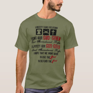 Freiheit schießt Religion T-Shirt