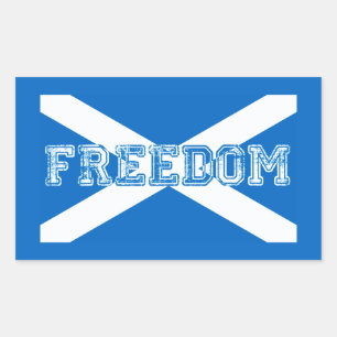 Freiheit Schottland Rechteckiger Aufkleber