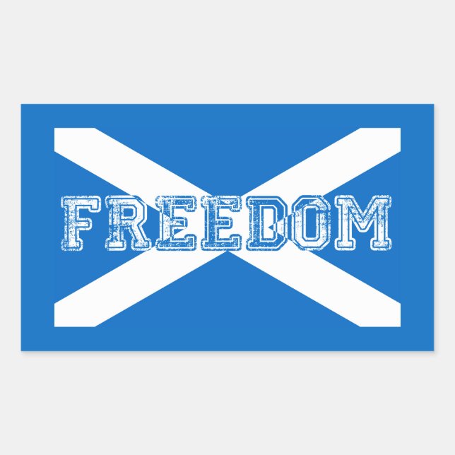 Freiheit Schottland Rechteckiger Aufkleber (Vorderseite)