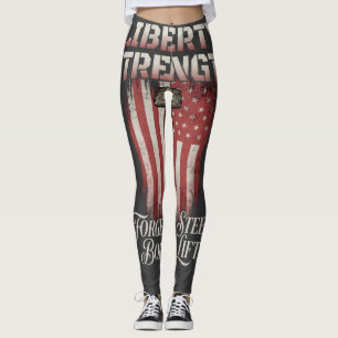 Freiheit Stärke Geschmiedeter Stahl American Iro Leggings