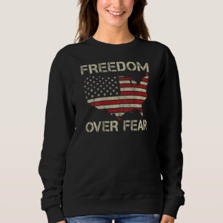 Freiheit statt Angst Amerikanische Rechte USA-Flag Sweatshirt