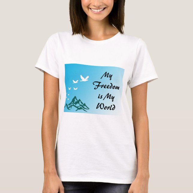 Freiheit T - Shirt der Frauen (Vorderseite)