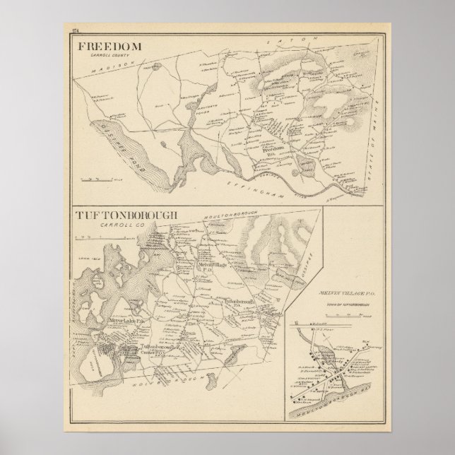 Freiheit, Tuftonborough Poster (Vorne)