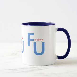 Freiheit U 3 versah - FU Kaffee-Tasse mit Seiten Tasse