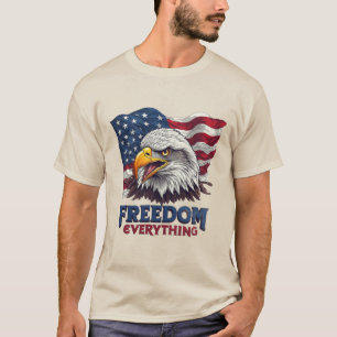 Freiheit-über-alles-Flagge Patriotisch T-Shirt