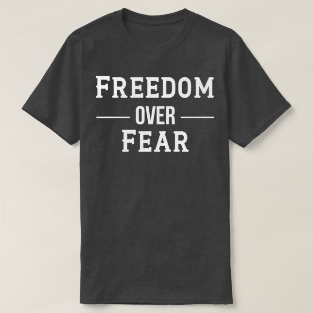 FREIHEIT ÜBER ANGST Veteranen T-Shirt (Design vorne)