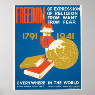 Freiheit ~ Überall in der Welt Poster
