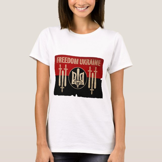 Freiheit Ukraine T-Shirt (Vorderseite)