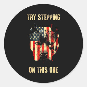Freiheit Unabhängigkeit 4. Juli USA-Flagge patriot Runder Aufkleber