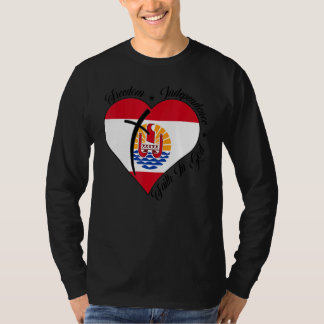 Freiheit Unabhängigkeit Glaube an Gott   Christlic T-Shirt