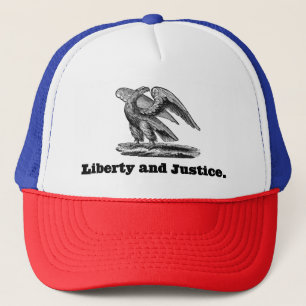 Freiheit und Gerechtigkeit Eagle Americana Patriot Truckerkappe