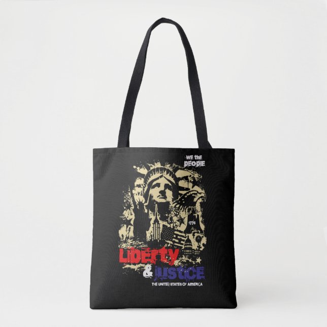 Freiheit und Gerechtigkeit. Freiheitsstatue, USA Tasche (Vorderseite)