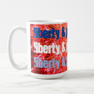 "Freiheit und Gerechtigkeit für alle" - 4. Juli Kaffeetasse