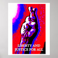 Freiheit und Gerechtigkeit für alle Plakate 16x20
