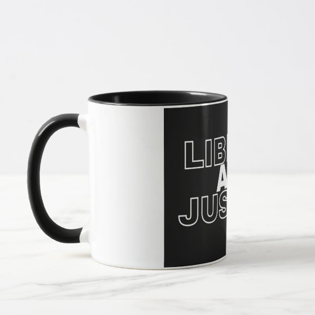 Freiheit und Gerechtigkeit Tasse (Links)