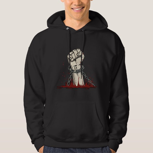 Freiheit und kühne Protestbekleidung Hoodie (Vorderseite)