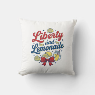 Freiheit und Limonade Patriotische Limonade Vektor Kissen