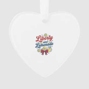 Freiheit und Limonade Patriotische Limonade Vektor Ornament