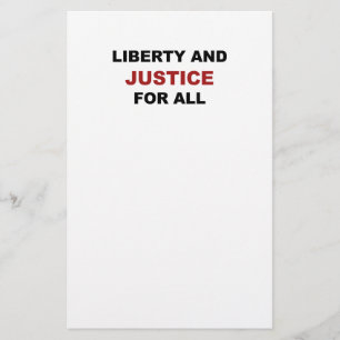 Freiheit und Recht für alle Briefpapier