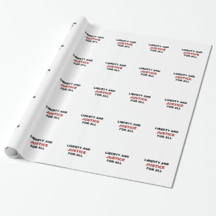 Freiheit und Recht für alle Geschenkpapier
