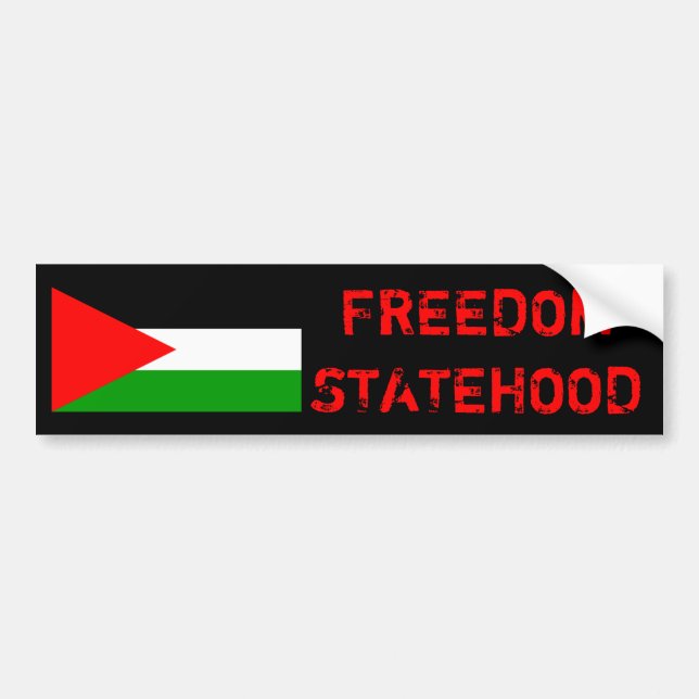 FREIHEIT UND STATEHOOD FÜR PALÄSTINA-Autoaufkleber Autoaufkleber (Vorne)