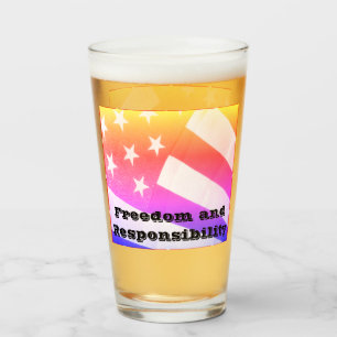 Freiheit und Verantwortung Glas Cup