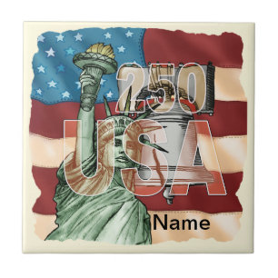 Freiheit USA 250. Jubiläum Fliese