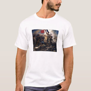 Freiheit, welche die Leute führt -- Französische T-Shirt