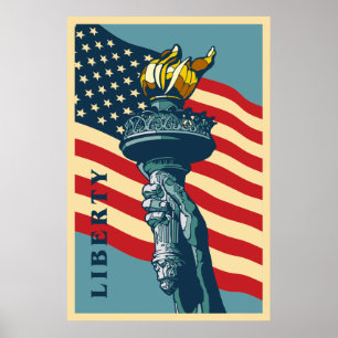 Freiheit, welche die Welt erleuchtet Poster