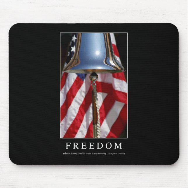 Freiheit: Zitat 1 Mousepad (Vorne)
