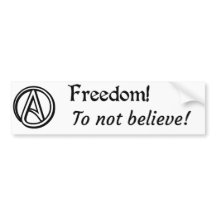 Freiheit zum nicht zu glauben!