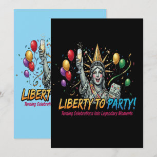 Freiheit zur Party Statue of Liberty-Feier Einladung