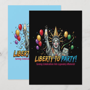 Freiheit zur Party Statue of Liberty-Feier Einladung