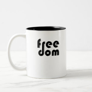 Freiheit Zweifarbige Tasse