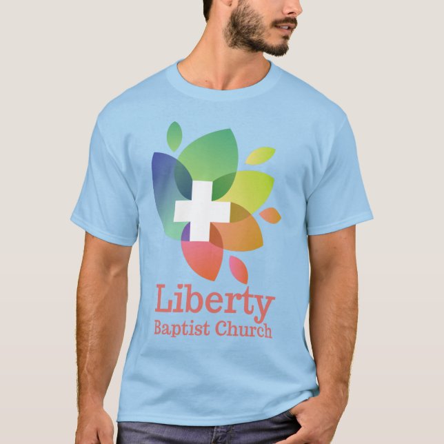 Freiheits-Baptistenkirchen-großer Logo-T - Shirt (Vorderseite)