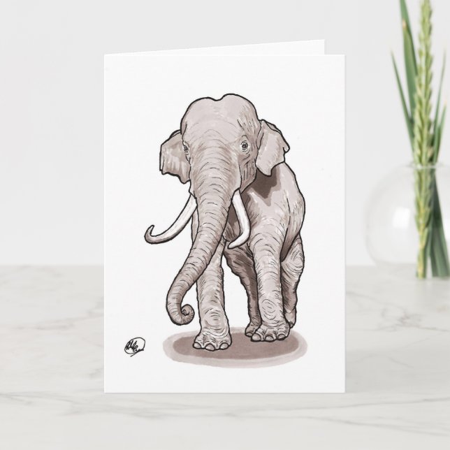"Freiheits-" Elefant-Gruß-Karte Karte (Vorderseite)