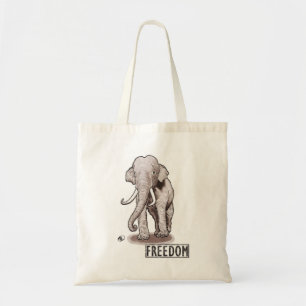 "Freiheits-" Elefant-Taschen-Tasche Tragetasche