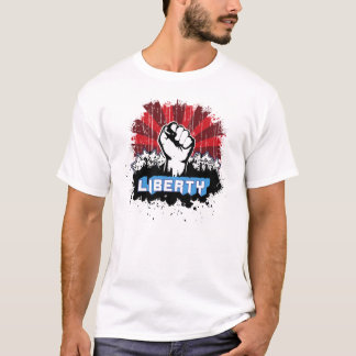 Freiheits-Faust mit Logo T-Shirt